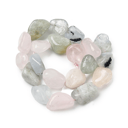  Piedra de pepita Natural | Morganita | 20 cm