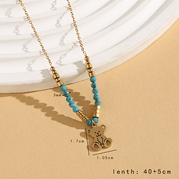 Collar Osito | Acero Inoxidable