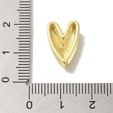 Pasador Corazón | Baño de oro 18k