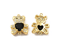 Conector Osito Cristal | Baño de oro 18k