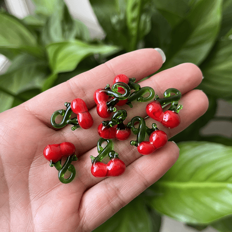 Colgante Cereza Vidrio 