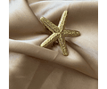 Anillo Ajustable Estrella de Mar | Baño de oro 18k