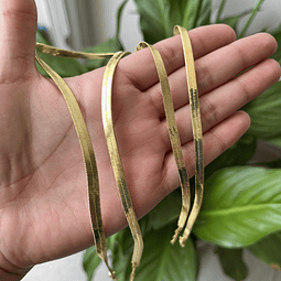  Cadena Cinta | Baño de oro 18k