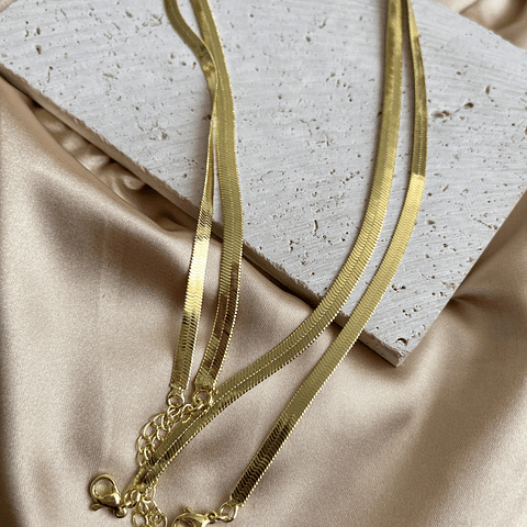 Cadena Cinta | Baño de oro 18k