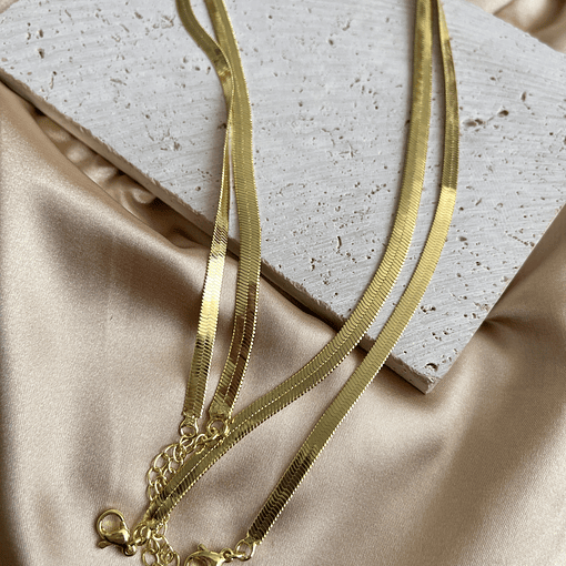 Cadena Cinta | Baño de oro 18k