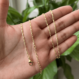 Cadena Armada Delgada | Baño de oro 18k