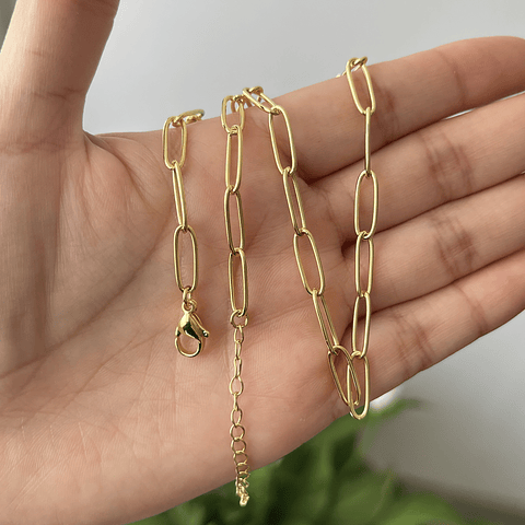 Cadena Lista Baño De Oro 18k