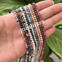  Piedras Naturales Facetadas 3mm 