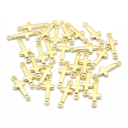  Conector Cruz Pequeña | Baño de oro 18k