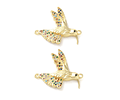 Conector Colibri Con Circones | Baño de oro 18k