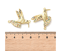 Conector Colibri Con Circones | Baño de oro 18k