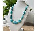 Collar Acrílico Tonos Turquesa 