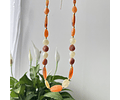 Collar Acrílico Tonos Naranjos