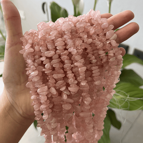 Piedra Chip | Cuarzo Rosa