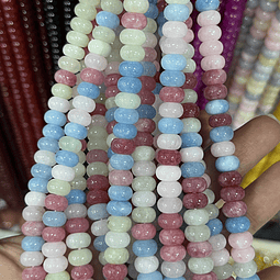 Piedra Natural Rondel | Agata Surtida 