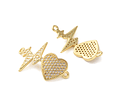 Conector Latido de Corazón | Baño de oro 18k