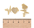 Conector Latido de Corazón | Baño de oro 18k