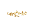 Conector Estrellas | Baño de oro 18k
