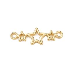  Conector Estrellas | Baño de oro 18k