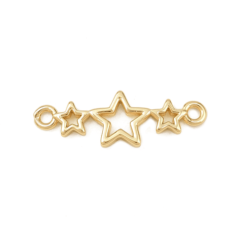 Conector Estrellas | Baño de oro 18k