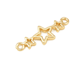 Conector Estrellas | Baño de oro 18k
