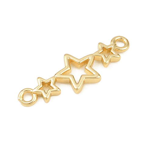 Conector Estrellas | Baño de oro 18k