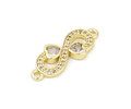 Conector Infinito Con Circones | Baño de oro 18k