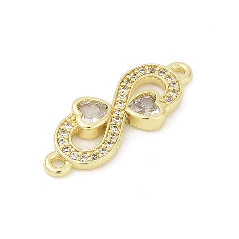 Conector Infinito Con Circones | Baño de oro 18k