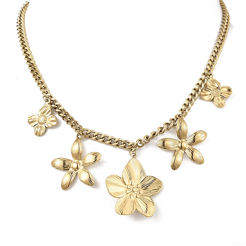 Collar De Flores | Acero Inoxidable