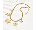 Collar De Flores | Acero Inoxidable