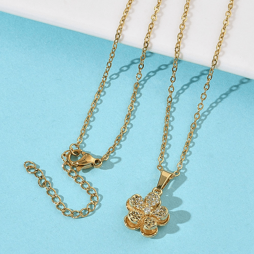 Collar De Flor | Acero Inoxidable