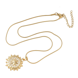  Collar de Brújula | Acero Inoxidable