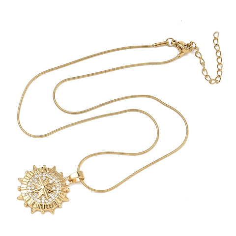 Collar de Brújula | Acero Inoxidable