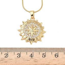  Collar de Brújula | Acero Inoxidable