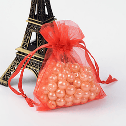Bolsa Organza Roja 9x7cm