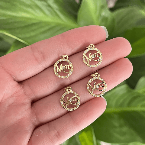 Colgante Circular Mom | Baño de oro 18k