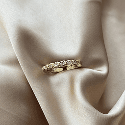 Anillo Ajustable Circones | Baño de oro 18k