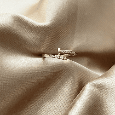 Anillo Circones Ajustable | Baño de oro 18k