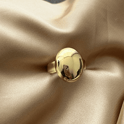 Anillo Pelota Ajustable | Baño de oro 18k