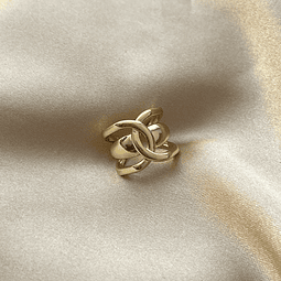 Ear Cuff Nudo Unidad | Baño de oro 18k