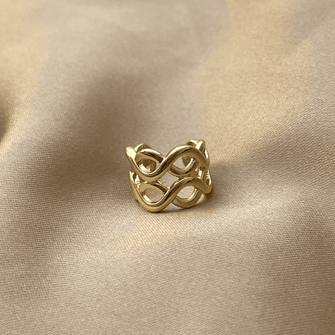 Ear Cuff Infinito Unidad | Baño de oro 18k