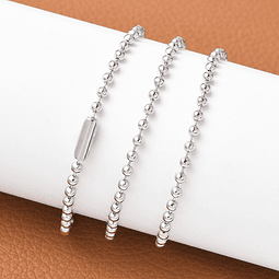  Cadena Balines 2mm Acero Inoxidable