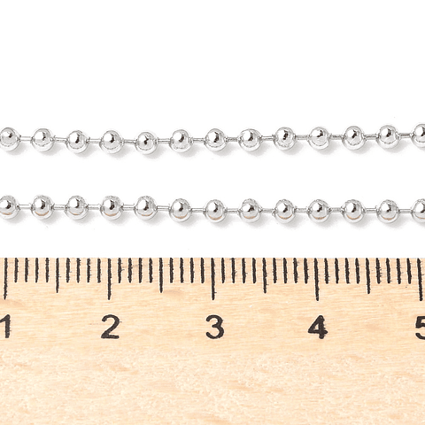Cadena Balines 2mm Acero Inoxidable
