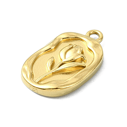  Colgante Flor de Acero Inoxidable 