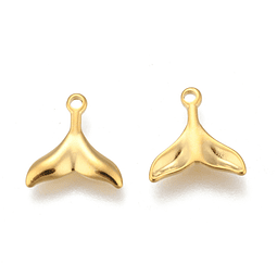  Dije Mini Cola de Ballena | Acero Inoxidable