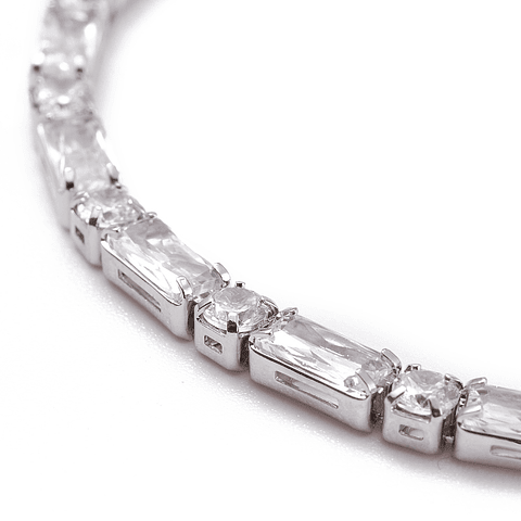 Pulsera Con Circones Ajustable | Baño de Platino