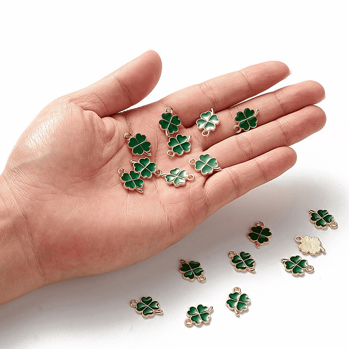 Dije Trébol Esmaltado | Aleación 