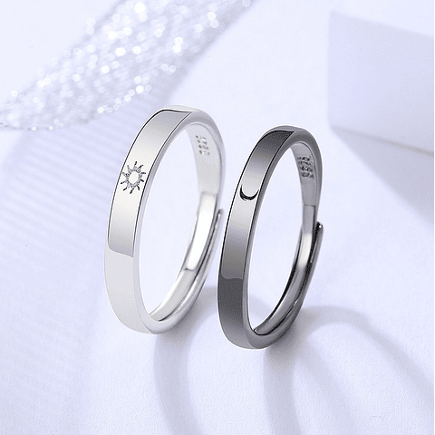 Anillos de Pareja Ajustable | Aleación