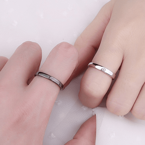 Anillos de Pareja Ajustable | Aleación
