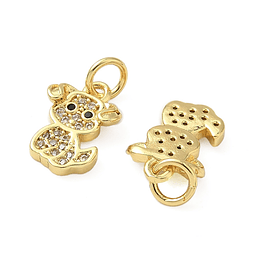  Colgante de Perro | Baño de oro 18k